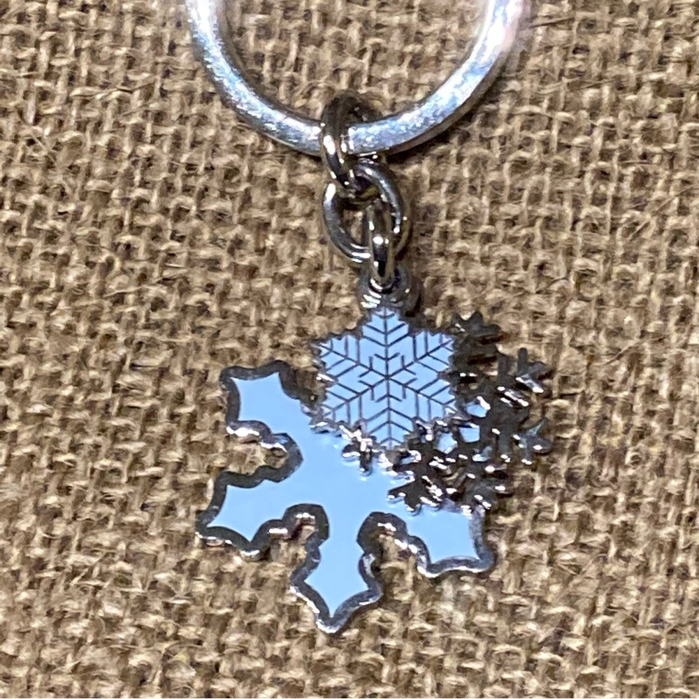 Coach Silver Snowflake Keychain - Picture 3 of 6